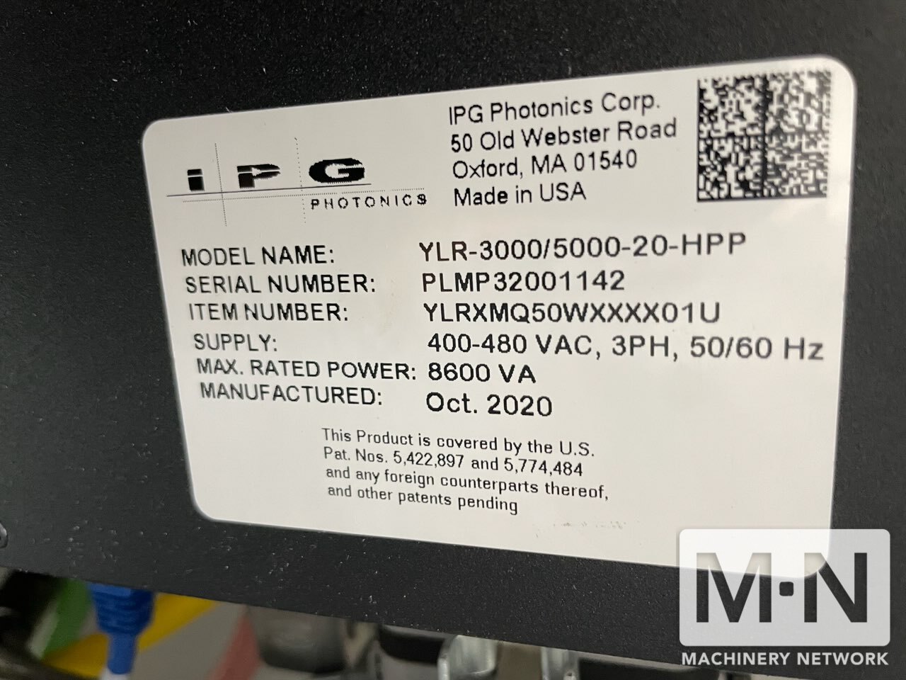 2020 IPG YLR-3000/5000-20-HPP Laser Load/Unload Systems | Machinery Network Inc.