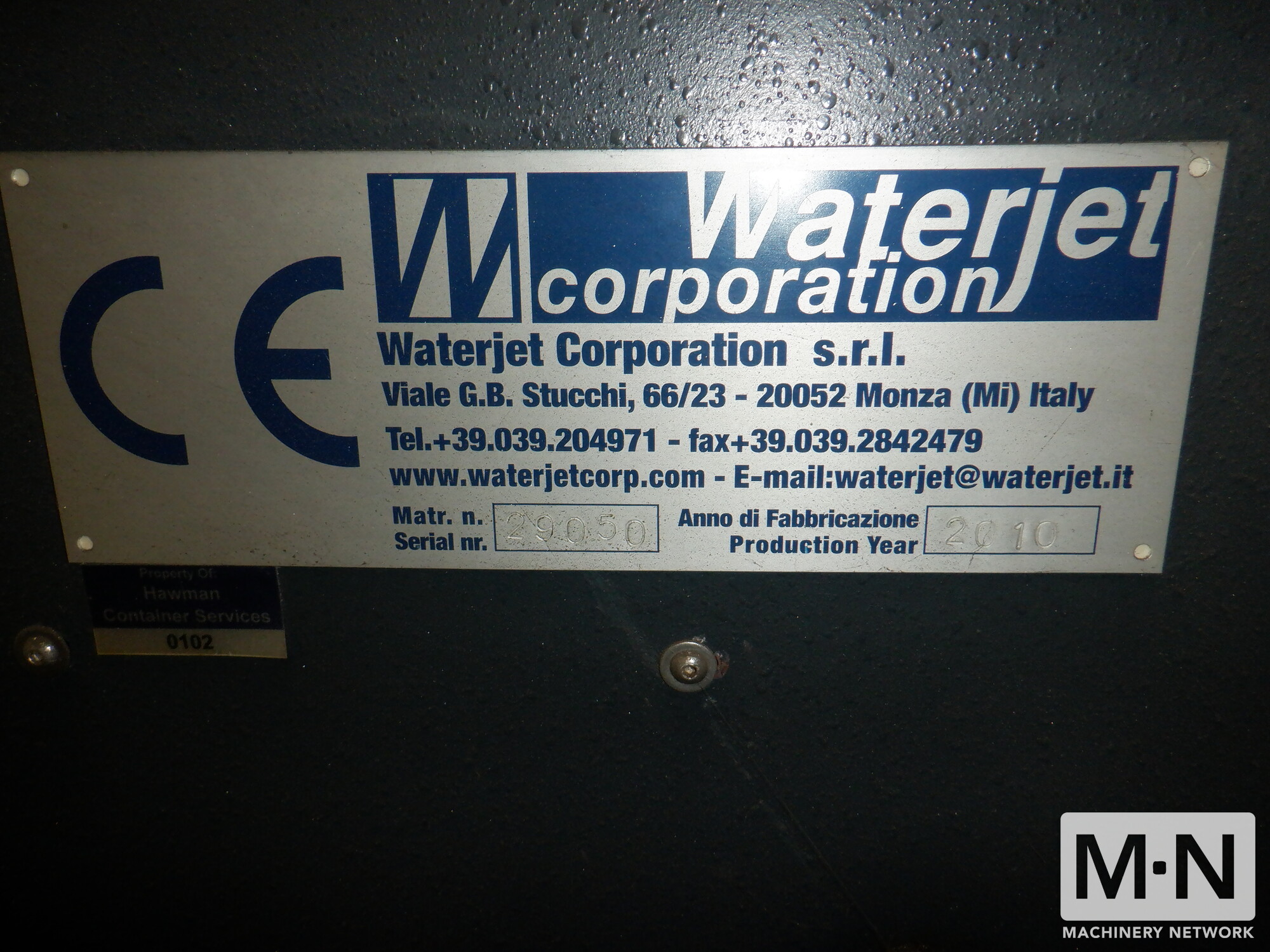 2010 MITSUBISHI Suprema WATER JET CUTTING, CNC | Machinery Network Inc.