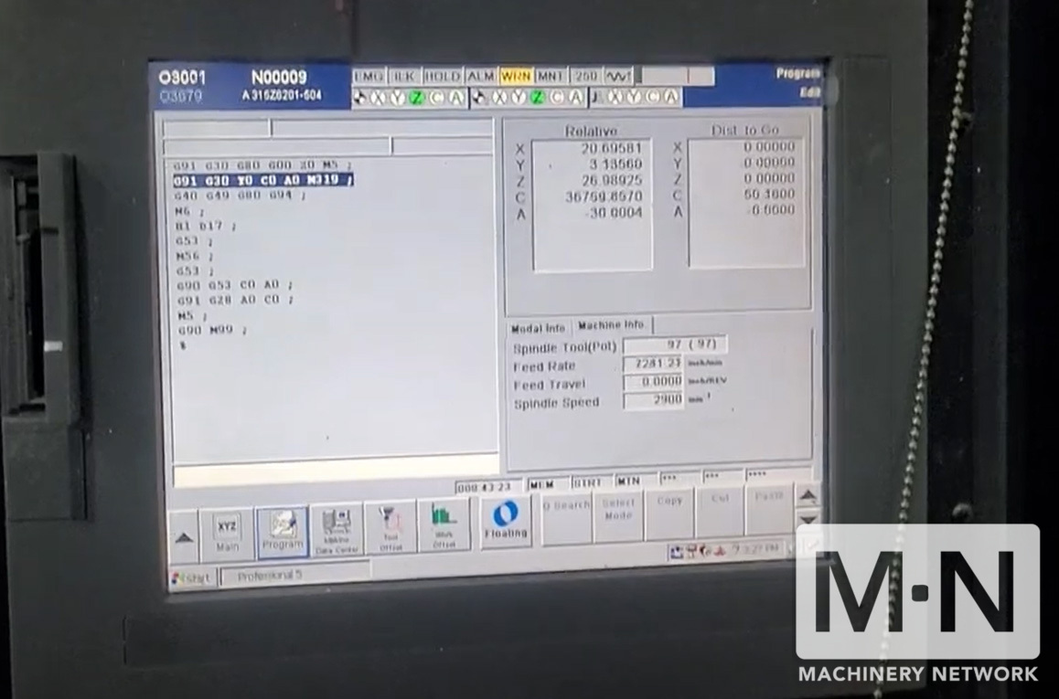 2007 MAKINO MAG3 MACHINING CENTERS, HORIZONTAL, N/C & CNC (Incl Pallet Changers) | Machinery Network Inc.